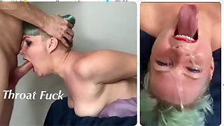 Extreme Throat Fuck for StepDaughter with respect to Throat Bulge
